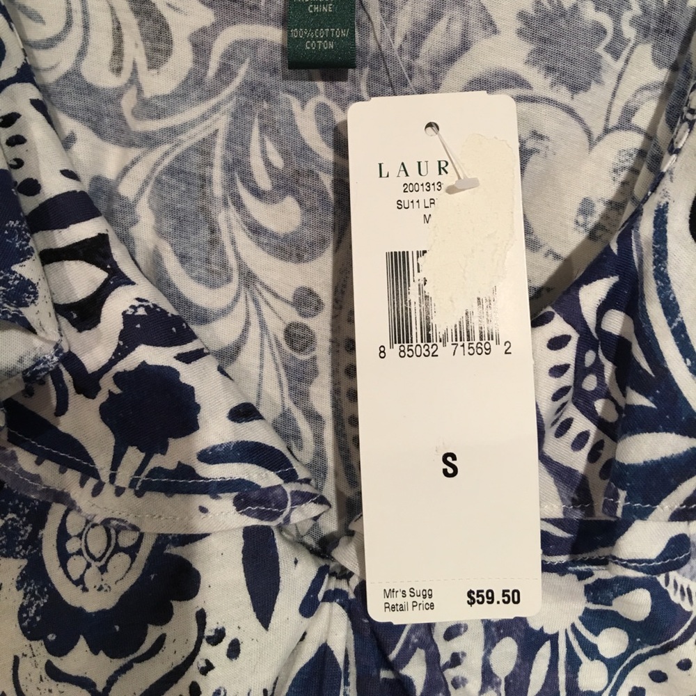 Blue Patterned Top - Picture 4 of 4